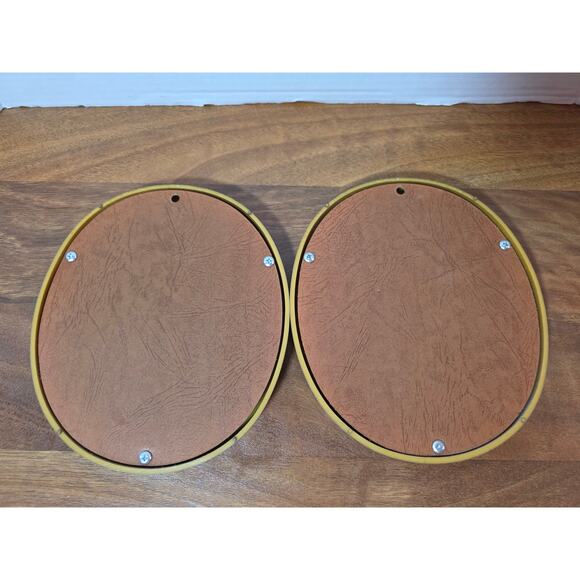 Vtg. Oval Geese Print Homco Frames and Decor 8" - Picture 2 of 4